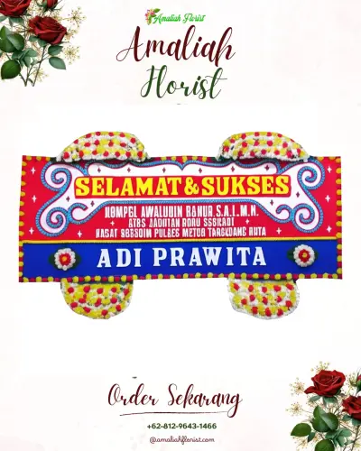 Karangan Bunga Ucapan Selamat di Semaya